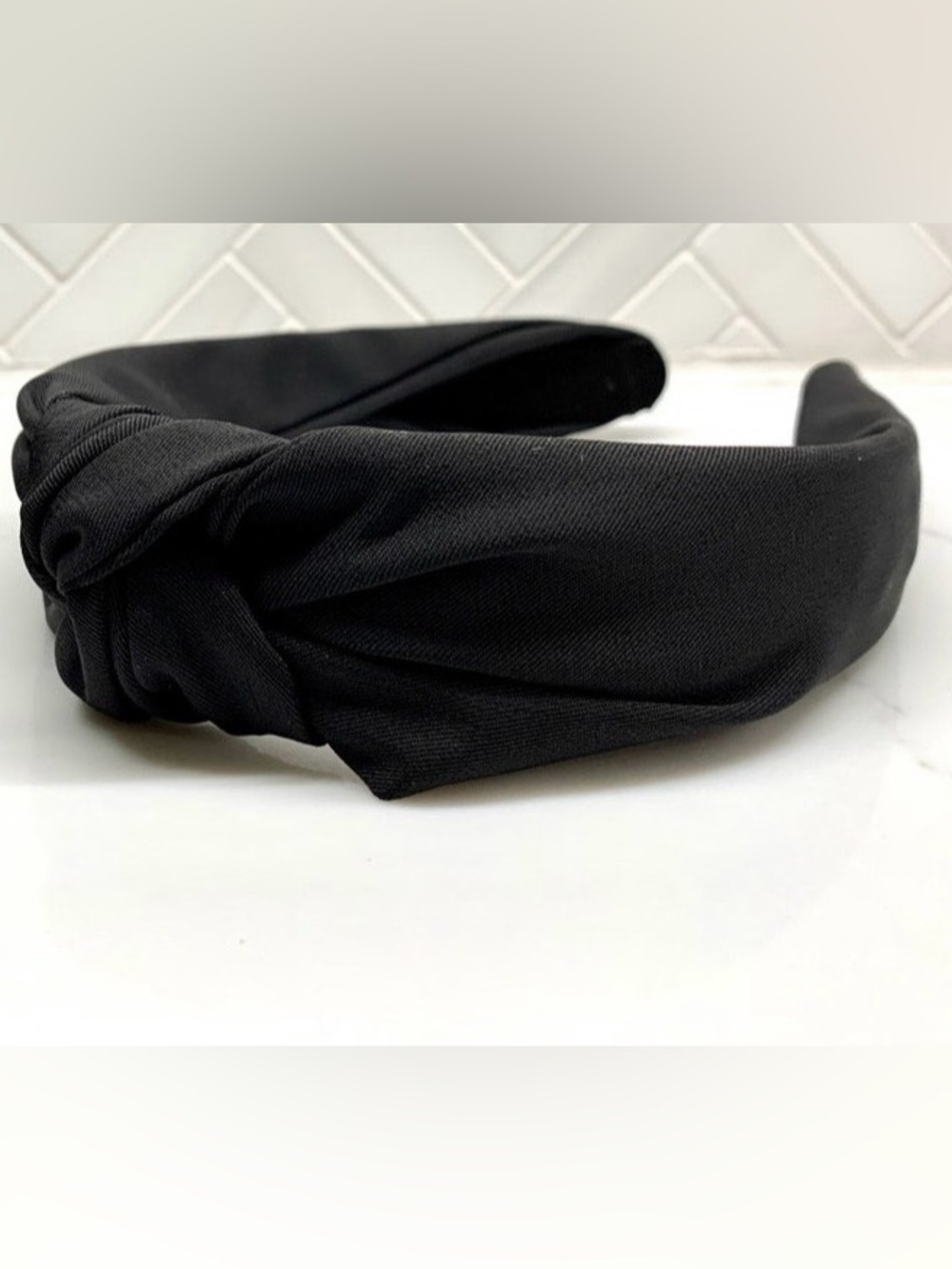 Black Knotted Headband (2 Available), EUC